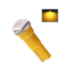 Led bulb 1 smd 5050 socket T5, yellow color, for dashboard and center console